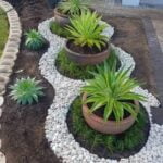 Stone Landscaping Ideas for Front Yard Front yard stone landscaping: creating an inviting outdoor space with natural earthy elements